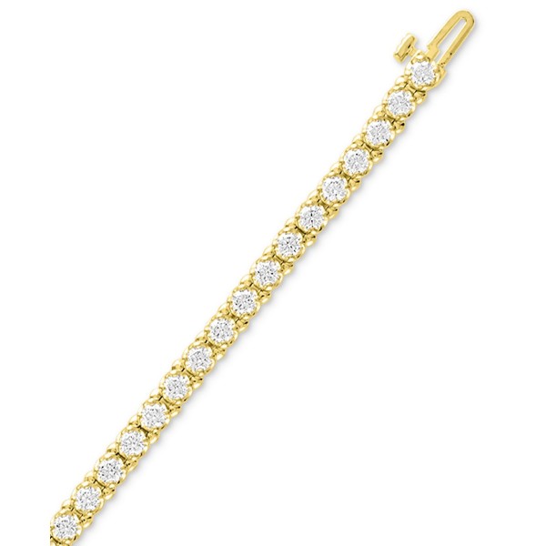 Diamond Tennis Bracelet (10 ct) in 14k White Gold or 14k Yellow Gold