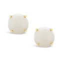 Opal (5/8 ct) Stud Earrings in 14K Yellow Gold