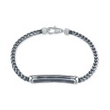 Diamond Link Bracelet (1/10 ct) in Black