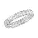 Diamond Emerald-Cut Eternity Band (3 ct) in 14k Gold