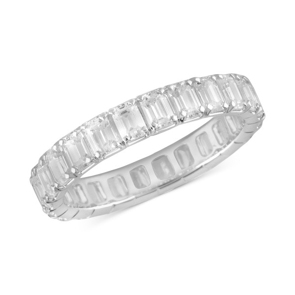 Diamond Emerald-Cut Eternity Band (3 ct) in 14k Gold