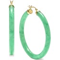 Medium Hoop Earrings in 14k Gold-Plated Sterling Silver, 1.77