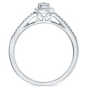 Diamond Teardrop Halo Engagement Ring (1/4 ct) in 14k