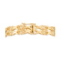 Openwork Filigree Link Bracelet in 14k Gold-Plated Sterling Silver