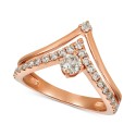 Nude Diamonds Crown Ring (5/8 ct) in 14k Rose Gold