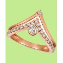 Nude Diamonds Crown Ring (5/8 ct) in 14k Rose Gold