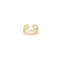 Open Lines Gold Plated Ring