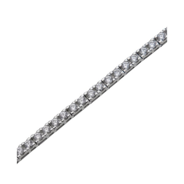 Diamond Tennis Bracelet (1 ct) in 10k White Gold