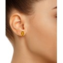 Citrine (2-3/8 ct) Stud Earrings in 14K Yellow Gold