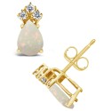 Diamond (1/8 ct) Stud Earrings in 14K Yellow Gold or 14K White Gold