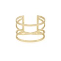 Gold-Tone Twisted Double Cuff Bracelet