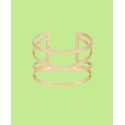 Gold-Tone Twisted Double Cuff Bracelet