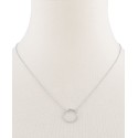 Diamond Circle Pendant Necklace (1/4 ct), 16