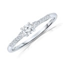 Sterling Silver Cubic Zirconia Engagement Ring