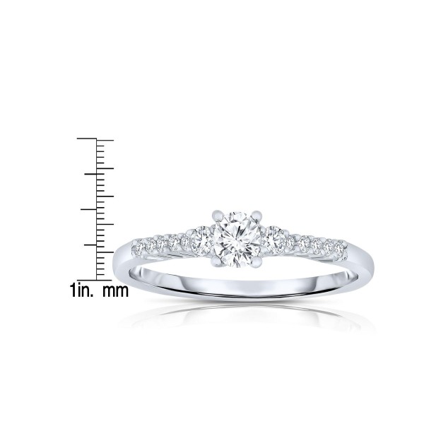 Sterling Silver Cubic Zirconia Engagement Ring