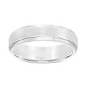 Men's White Tungsten Carbide Ring, Comfort Fit Wedding Band (6mm)