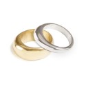 24K Gold-Plated Mixed Metal Stacking Rings 2 Piece Set