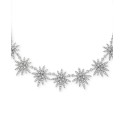 Silver-Tone Pavé Star Statement Necklace, 17