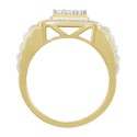 Men's Diamond (1/4 ctt.w.) Ring in 10k Yellow and White Gold