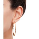 Polished Tube Medium Round Hoop Earrings in 14k Gold, 1-3/4