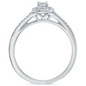 Diamond Halo Engagement Ring (1/4 ct) in 14k