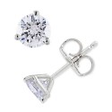 Diamond Stud Earrings (1/4 ct to 1 ct) in 14k White or Yellow Gold