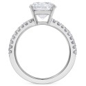 Diamond Solitaire Engagement Ring (3-3/8 ct) in 14k White Gold