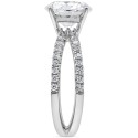 Diamond Solitaire Engagement Ring (3-3/8 ct) in 14k White Gold