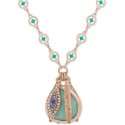 Gold-Tone Stone Pendant Necklace, 32