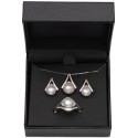 3-Pc. (7 & 8mm) Pendant Necklace, Stud Earrings & Ring