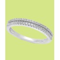 Diamond Double Row Band in (1/4 ct) in 14k Gold, White Gold