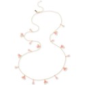 Gold-Tone Pink Bell Long Necklace, 40