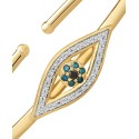 Multicolor Diamond Bangle Bracelet (1/5 ct) in 14k