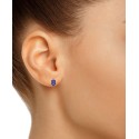 Tanzanite Stud Earrings (1/2 ct) in 14k White Gold