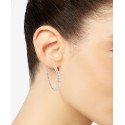 (4-4-1/2mm) Medium Hoop Earrings in Sterling Silver, 1.58