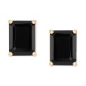 Onyx Stud Earrings in 14k Gold