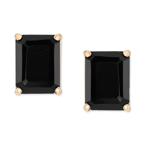 Onyx Stud Earrings in 14k Gold