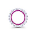 Cubic Zirconia Round and Baguette Eternity Ring